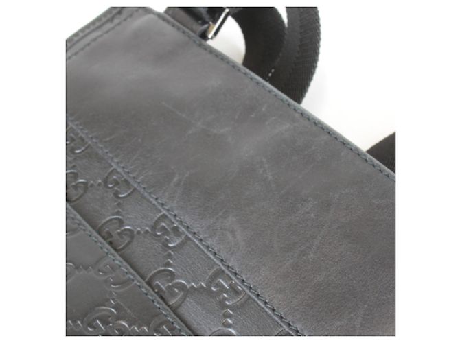 Borsa a tracolla in pelle Shima Gucci Nero - vista 14