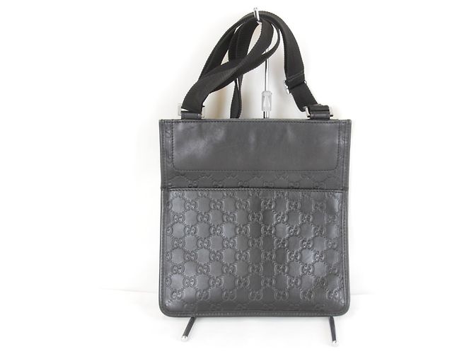 Borsa a tracolla in pelle Shima Gucci Nero - vista 2