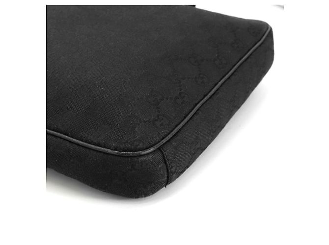 Borsa a Spalla Gucci GG Canvas Nero - vista 14