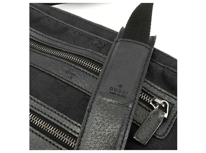Borsa a Spalla Gucci GG Canvas Nero - vista 4