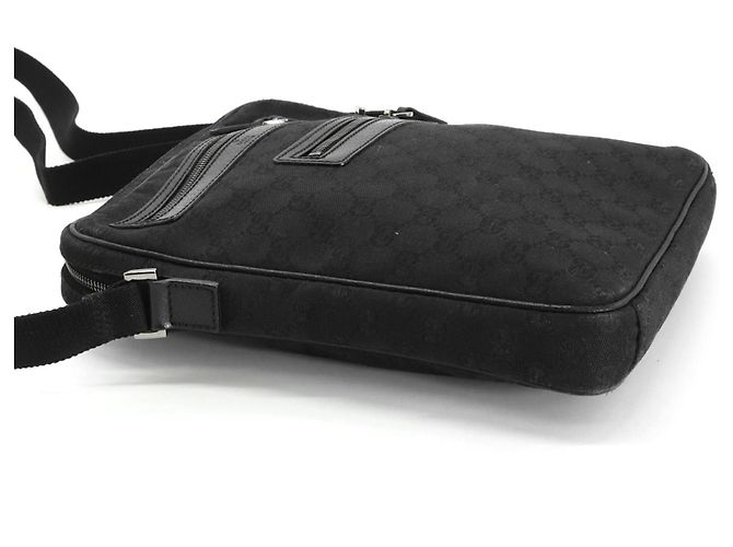 Borsa a Spalla Gucci GG Canvas Nero - vista 6