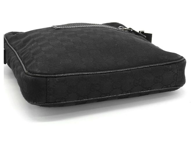 Borsa a Spalla Gucci GG Canvas Nero - vista 7