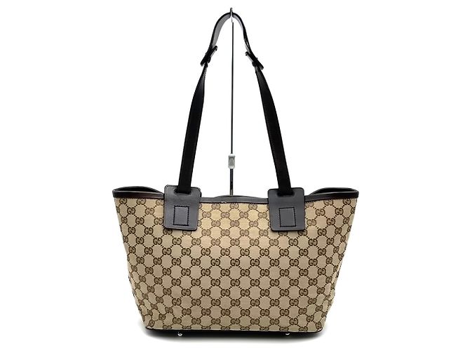 Borsa Tote Gucci GG Canvas Marrone - vista 4