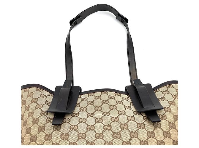 Borsa Tote Gucci GG Canvas Marrone - vista 5