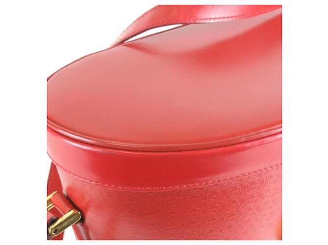 Borsa a tracolla in pelle rossa Gucci Rosso - vista 10