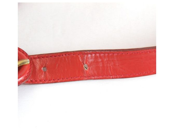 Borsa a tracolla in pelle rossa Gucci Rosso - vista 12