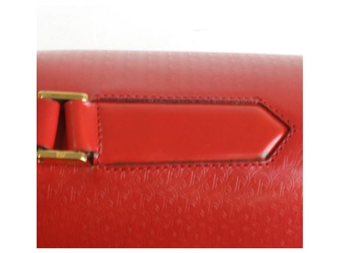 Borsa a tracolla in pelle rossa Gucci Rosso - vista 14