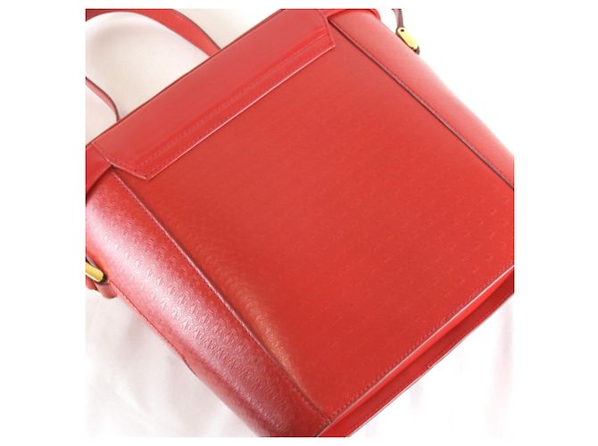 Borsa a tracolla in pelle rossa Gucci Rosso - vista 15