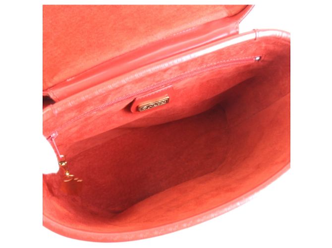 Borsa a tracolla in pelle rossa Gucci Rosso - vista 5
