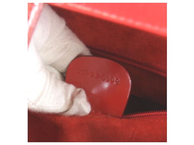 Borsa a tracolla in pelle rossa Gucci Rosso - vista 7