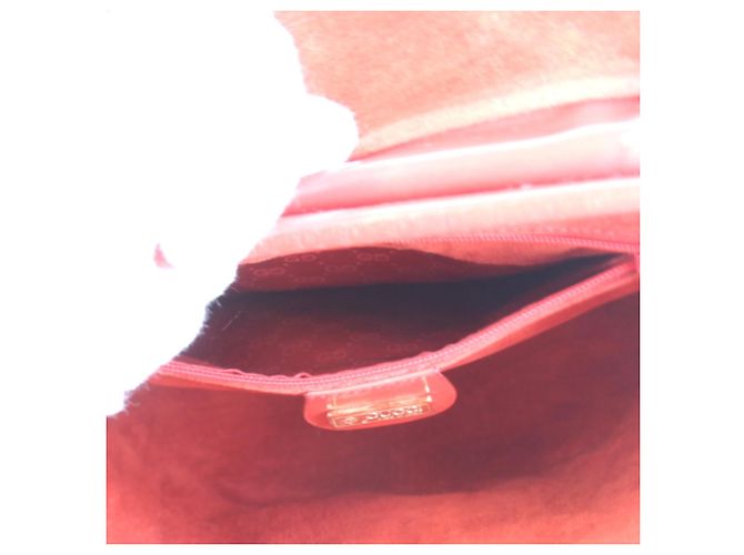 Borsa a tracolla in pelle rossa Gucci Rosso - vista 8