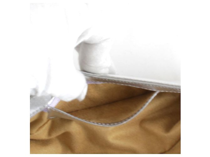 Borsa a mano in pelle argentata Jimmy Choo Argento - vista 9