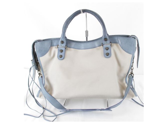 Borsa a mano beige Balenciaga Modello 115748 - vista 2