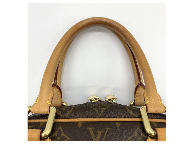Borsa Louis Vuitton Manhattan PM Marrone Monogramma - vista 6
