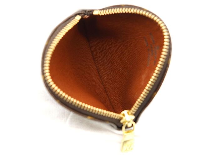 Louis Vuitton Portemonnaie Long Coin Case Marrone Monogramma - vista 7