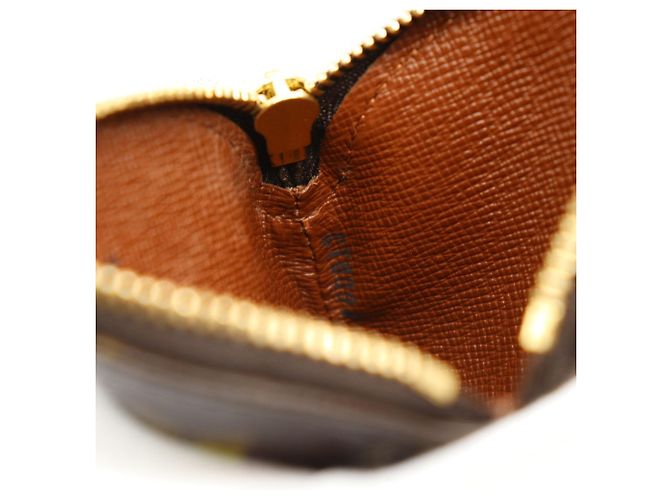 Louis Vuitton Portemonnaie Long Coin Case Marrone Monogramma - vista 9