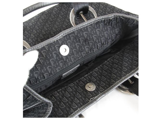 Borsa Tote Christian Dior Trotter Nero - vista 13