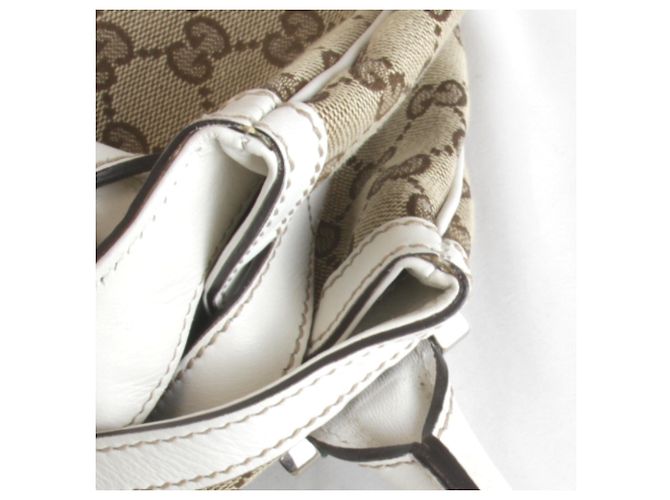 Gucci Tote Bag aus beige GG Canvas - Ansicht 11