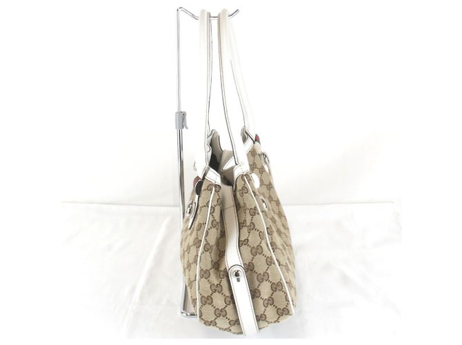 Gucci Tote Bag aus beige GG Canvas - Ansicht 2