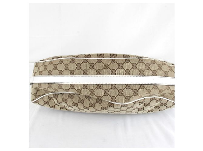 Gucci Tote Bag aus beige GG Canvas - Ansicht 5