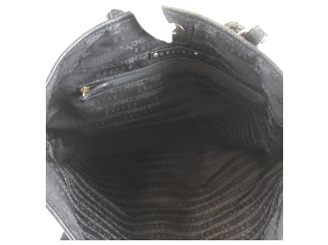 Céline Borsa Tote Celine in pelle nera Nero - vista 7