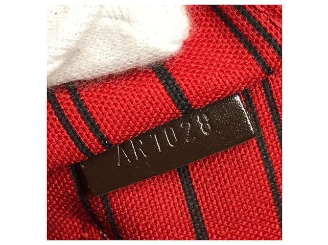 Borsa Louis Vuitton Damier Neverfull MM Marrone - vista 18