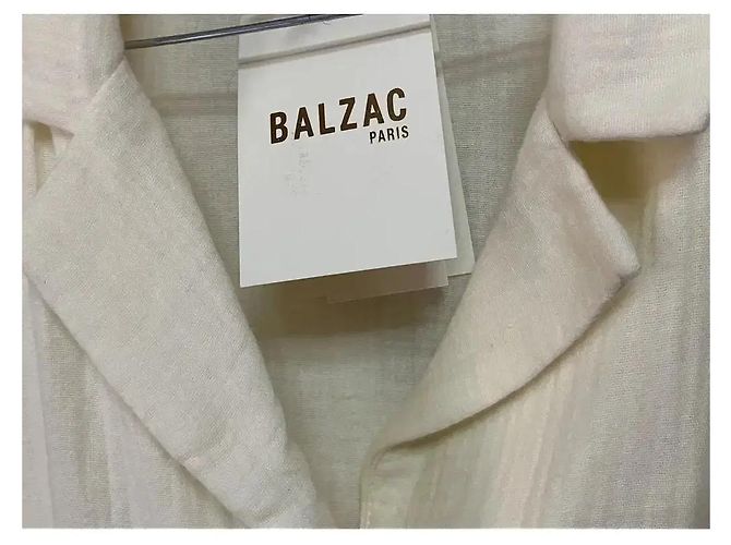 Balzac Paris Camisa Camille de Algodón Orgánico - Ecru Crudo - vista 6