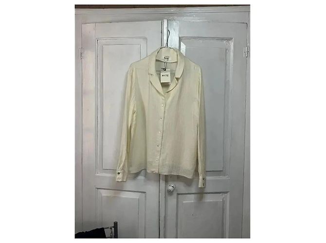 Balzac Paris Camisa Camille de Algodón Orgánico - Ecru Crudo - vista 8