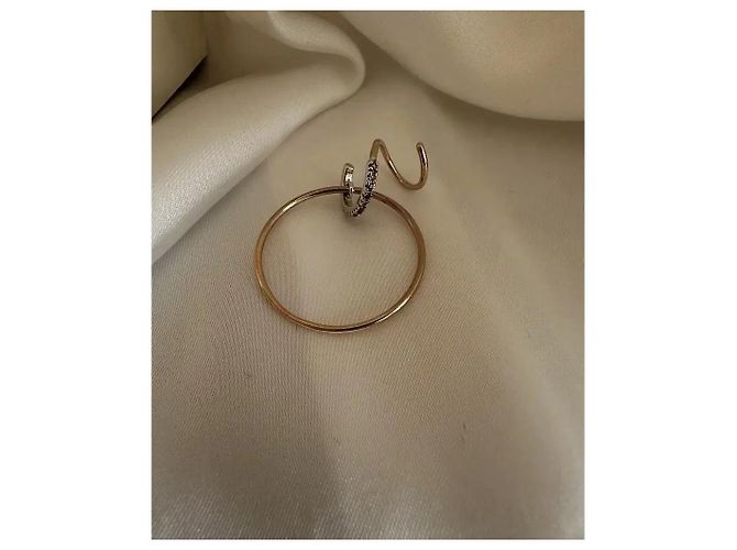 Autre Marque Maria Black Orecchino a cerchio oro giallo 14k e diamanti D'oro - vista 4