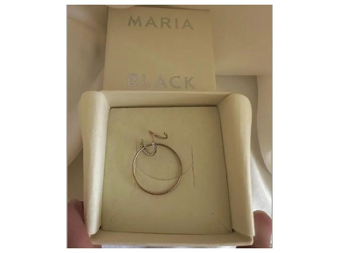 Autre Marque Maria Black Orecchino a cerchio oro giallo 14k e diamanti D'oro - vista 5