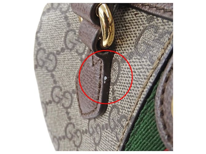 Borsa Gucci Ophidia GG Supreme Marrone - vista 13