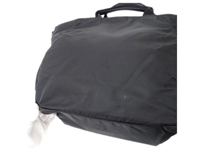 Borsa Tote in Nylon Nero Prada - vista 10