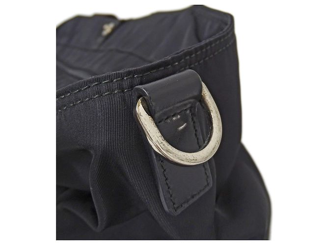 Borsa Tote in Nylon Nero Prada - vista 13