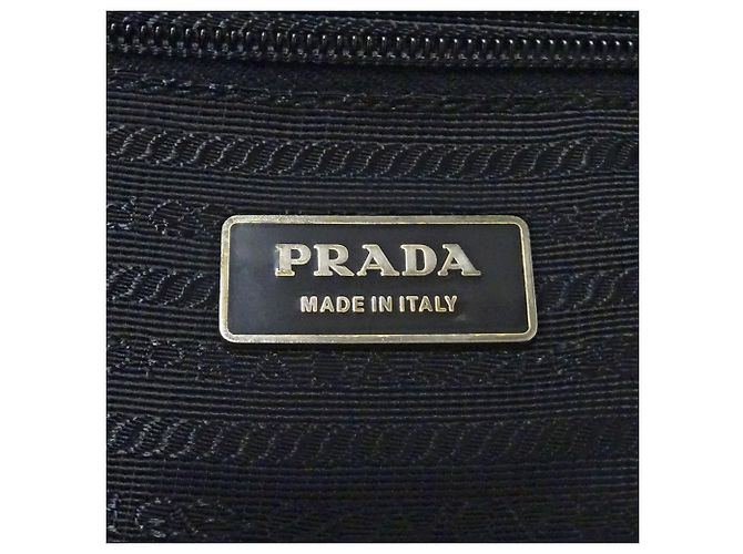 Borsa Tote in Nylon Nero Prada - vista 6