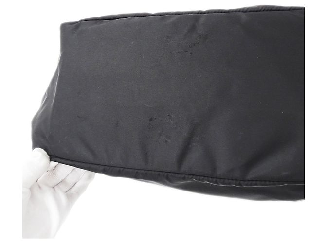 Borsa Tote in Nylon Nero Prada - vista 9