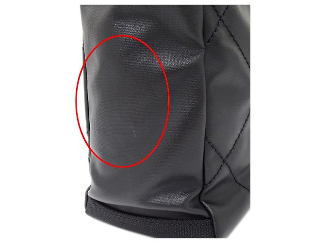 Chanel Tote Tasche aus beschichteter Canvas in Schwarz - Ansicht 11