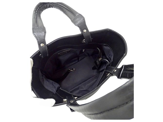 Chanel Tote Tasche aus beschichteter Canvas in Schwarz - Ansicht 5