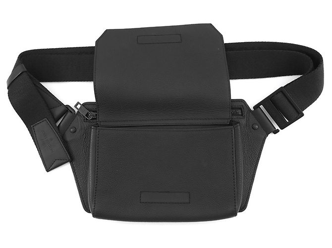 Borsa a tracolla Louis Vuitton in pelle granulata Takeoff Sling Nero - vista 6