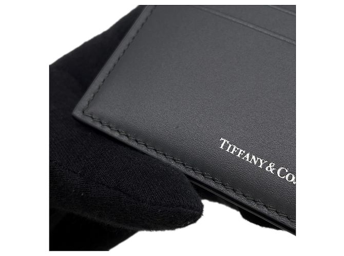 Tiffany & Co. Visitenkartenetui aus grauem Leder - Ansicht 5