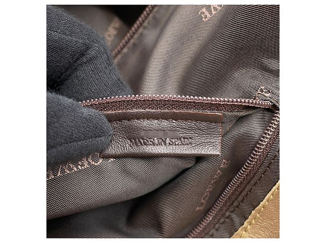 Borsa a mano in pelle Loewe Anagram Marrone - vista 18