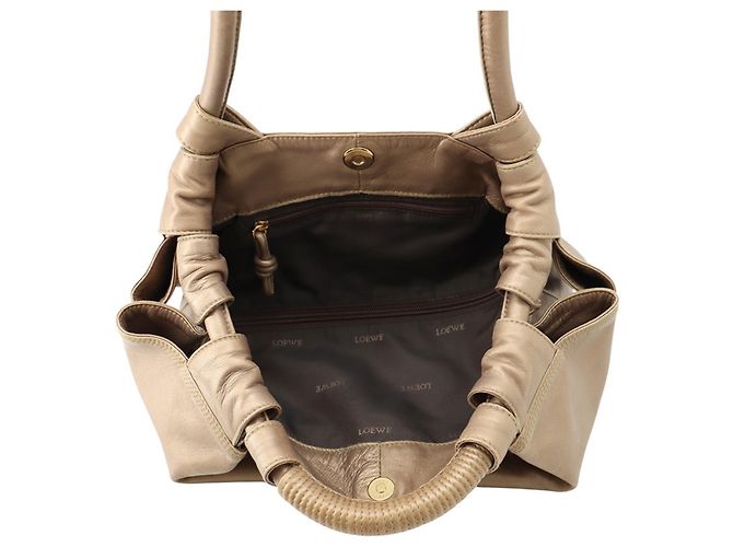 Borsa a mano in pelle Loewe Anagram Marrone - vista 6