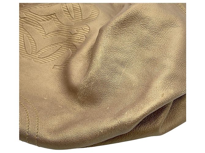 Borsa a mano in pelle Loewe Anagram Marrone - vista 7