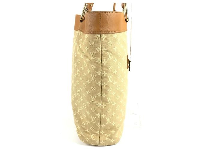 Borsa a Spalla Louis Vuitton Monogram Mini Lucille GM Beige - vista 4