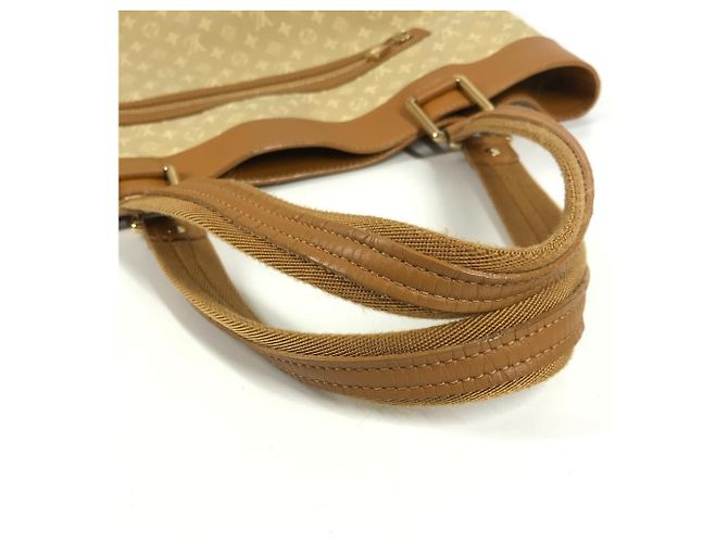 Borsa a Spalla Louis Vuitton Monogram Mini Lucille GM Beige - vista 8