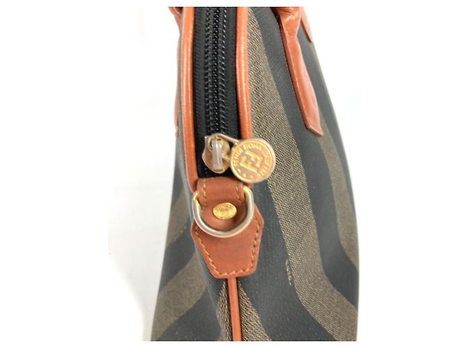 Fendi Vintage Pecan Tote Bag Braun Khaki - Ansicht 11