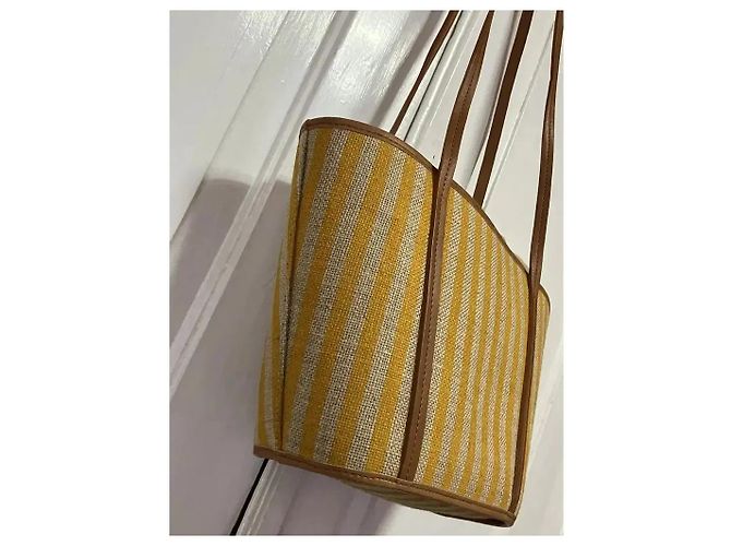 Balzac Paris Borsa Sac Mistral Raye Beige Giallo - vista 10