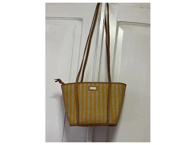 Balzac Paris Borsa Sac Mistral Raye Beige Giallo - vista 11
