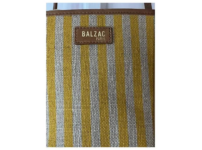 Balzac Paris Borsa Sac Mistral Raye Beige Giallo - vista 3