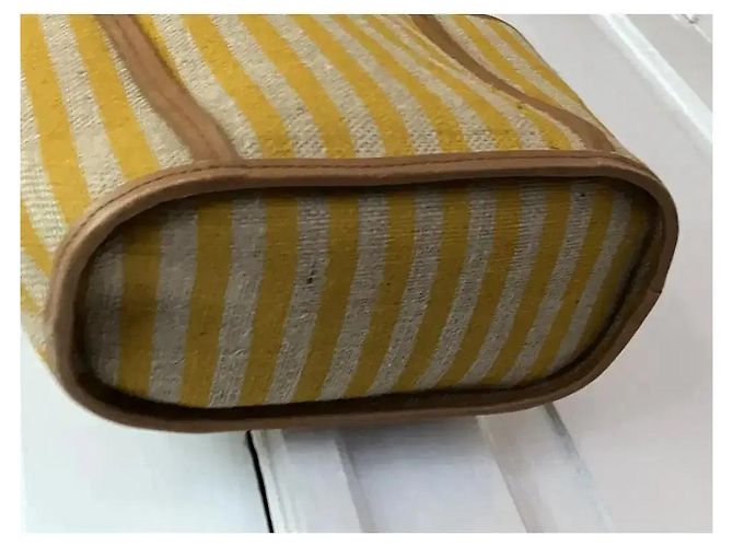 Balzac Paris Borsa Sac Mistral Raye Beige Giallo - vista 8