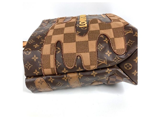 Borsa Tote Louis Vuitton Monogram Landscape Shopper MM Marrone - vista 2
